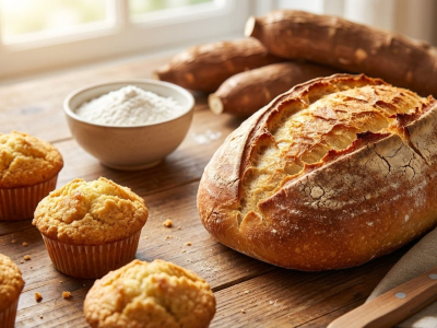 Món nướng không chứa gluten sạch hơn bắt đầu bằng sợi khoai mì