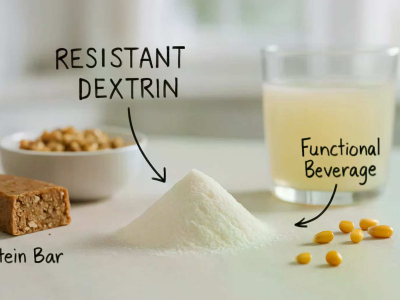 يحوّل الدكسترين المقاوم الألياف القابلة للذوبان إلى تركيبة أنظف
