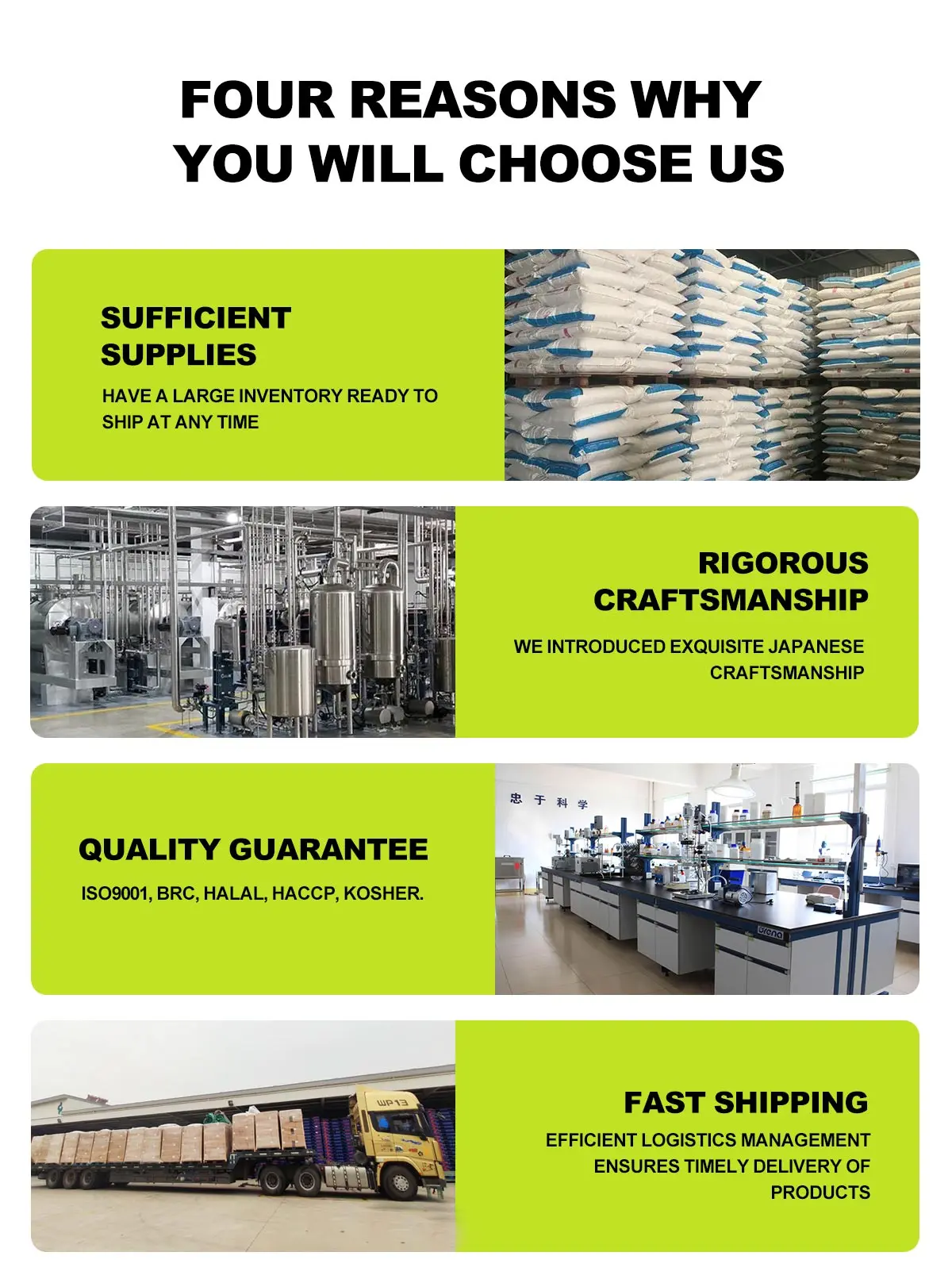 Automated production workshop conditions supporting consistent resistant dextrin batches